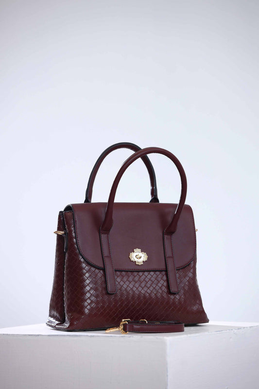 Nishat Linen - Maroon Hand Bag-434612122