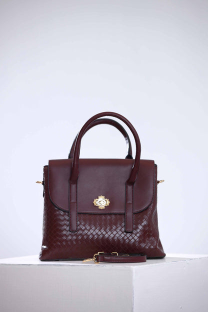 Nishat Linen - Maroon Hand Bag-434612122