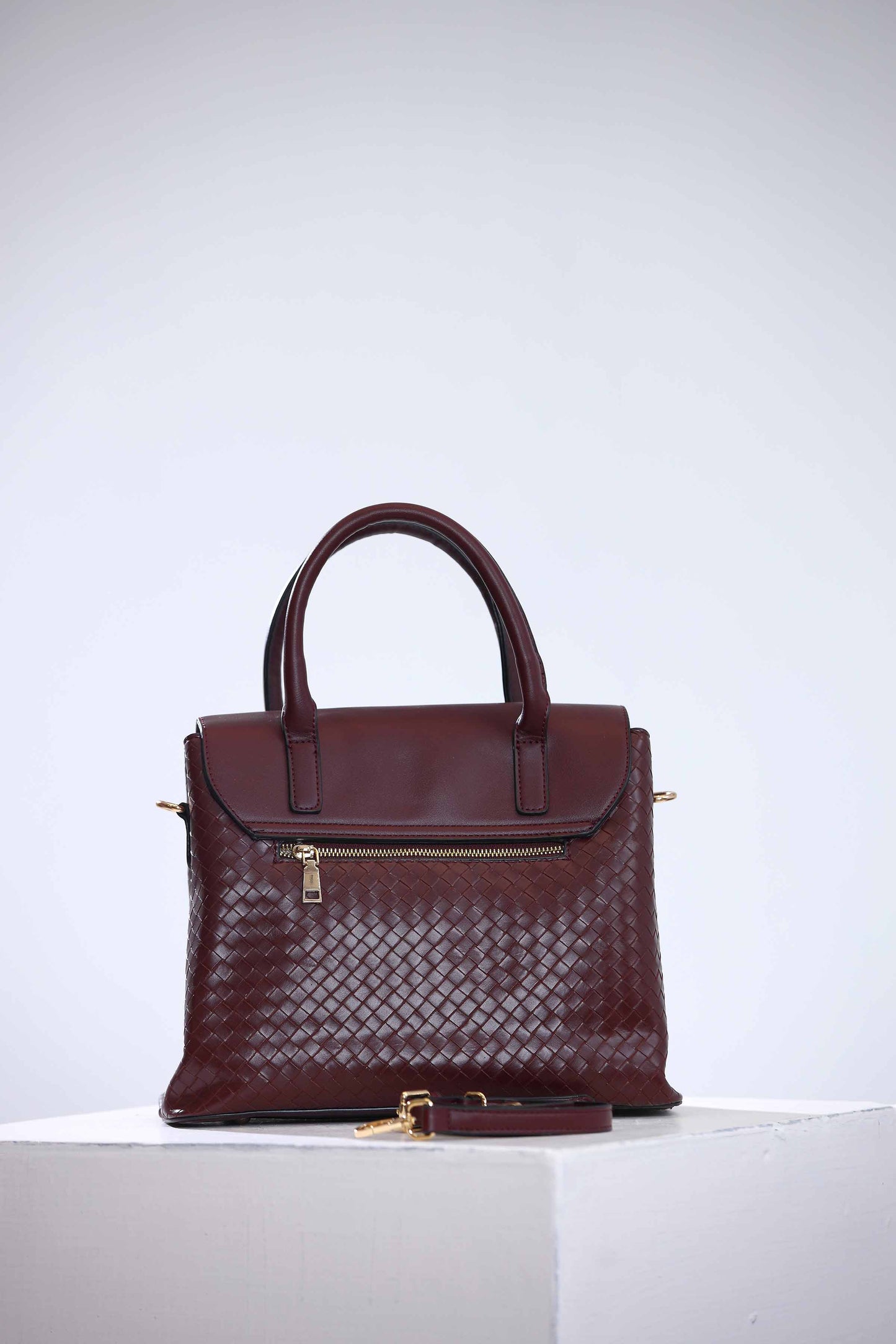 Nishat Linen - Maroon Hand Bag-434612122