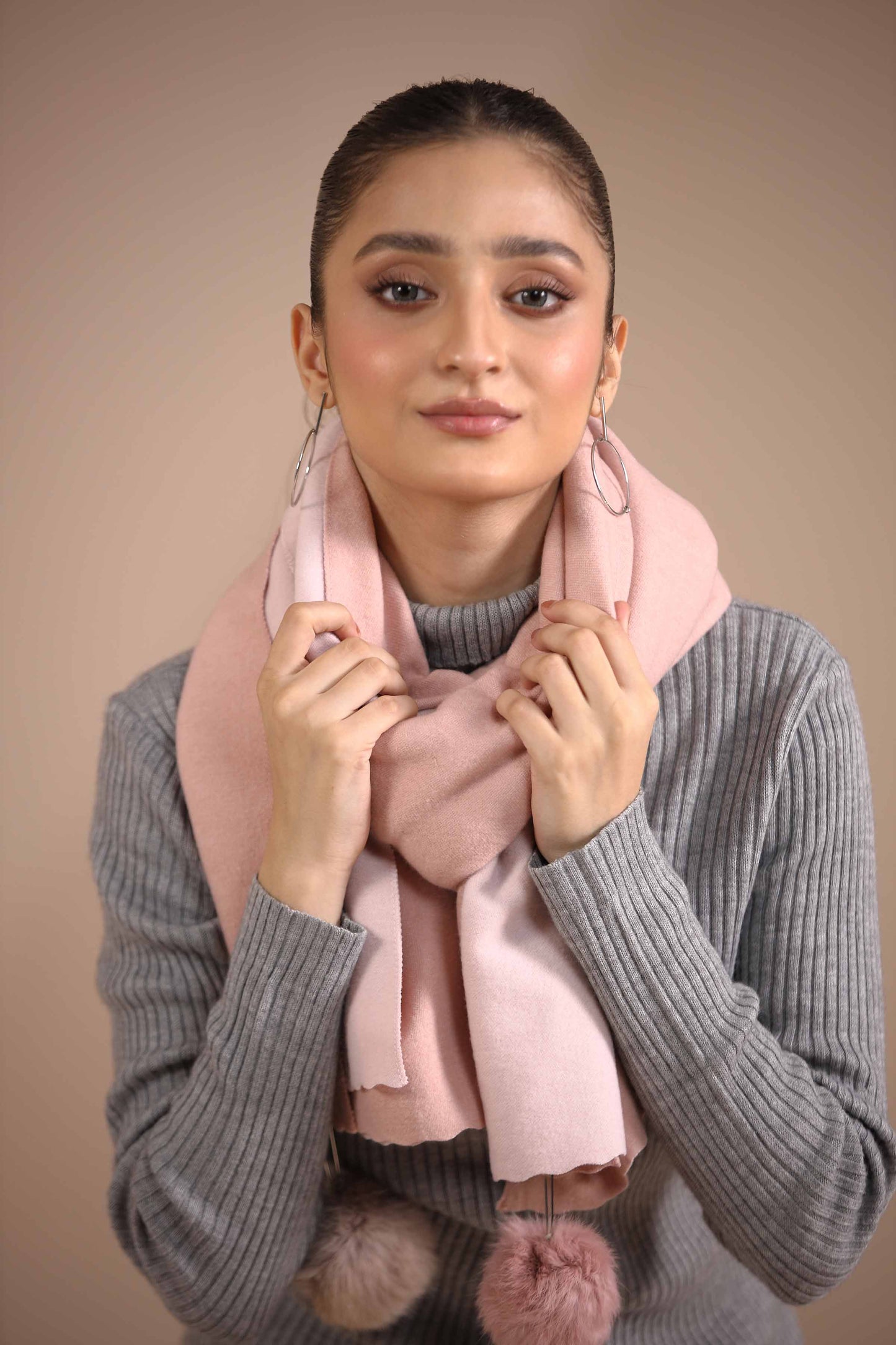 Nishat Linen - Pink Shawl-434762105