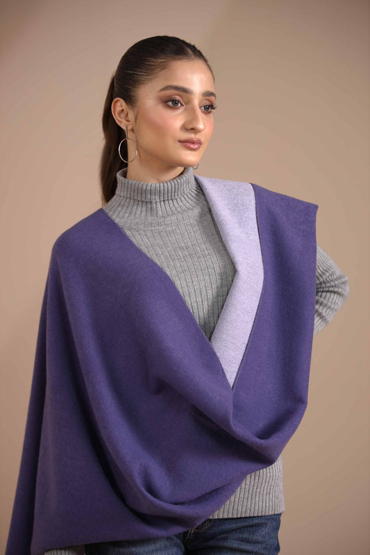 Nishat Linen - Purple Shawl-434762109