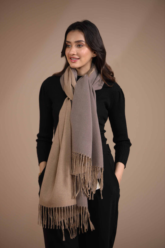 Nishat Linen - Beige Shawl-434772118