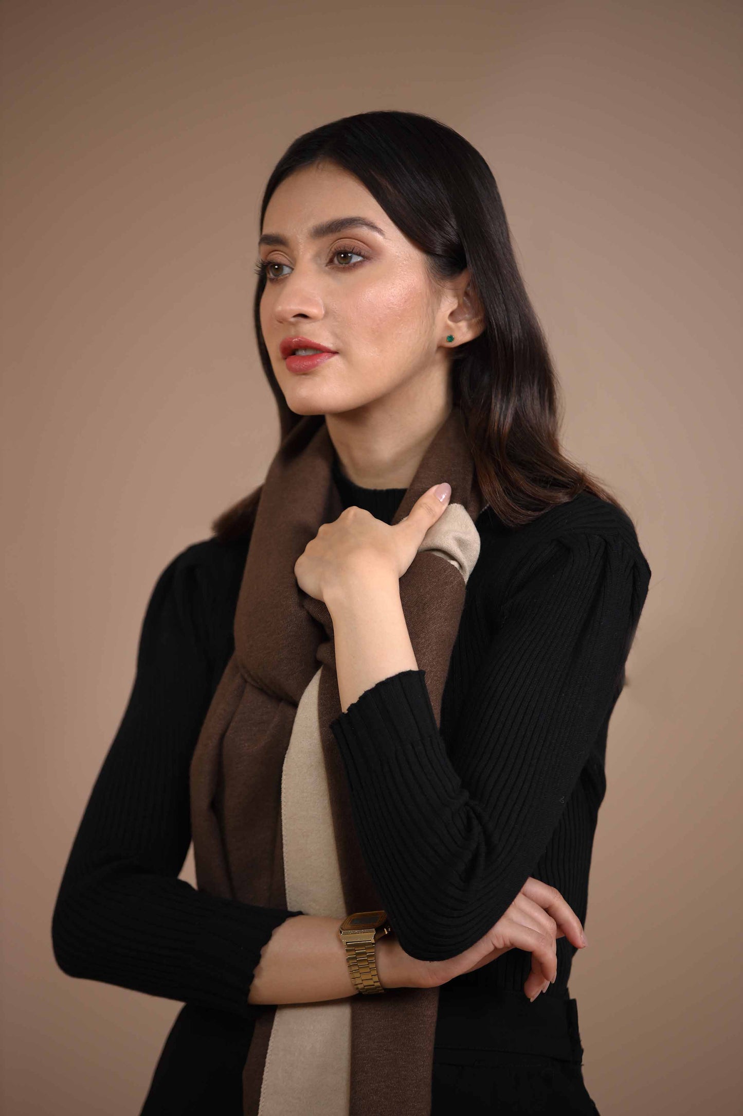 Nishat Linen - Beige Shawl-434782118