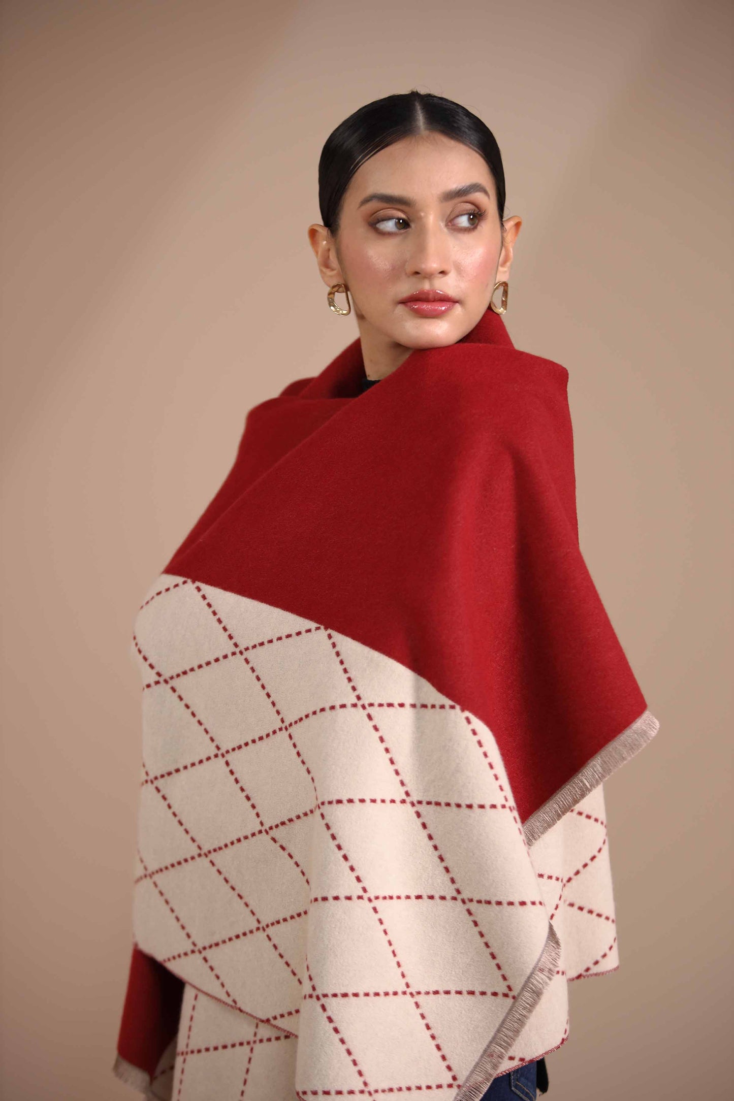 Nishat Linen - Beige Shawl-434792118