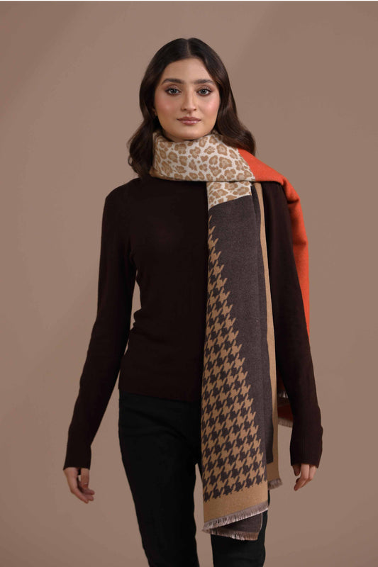 Nishat Linen - Orange Shawl-434802106
