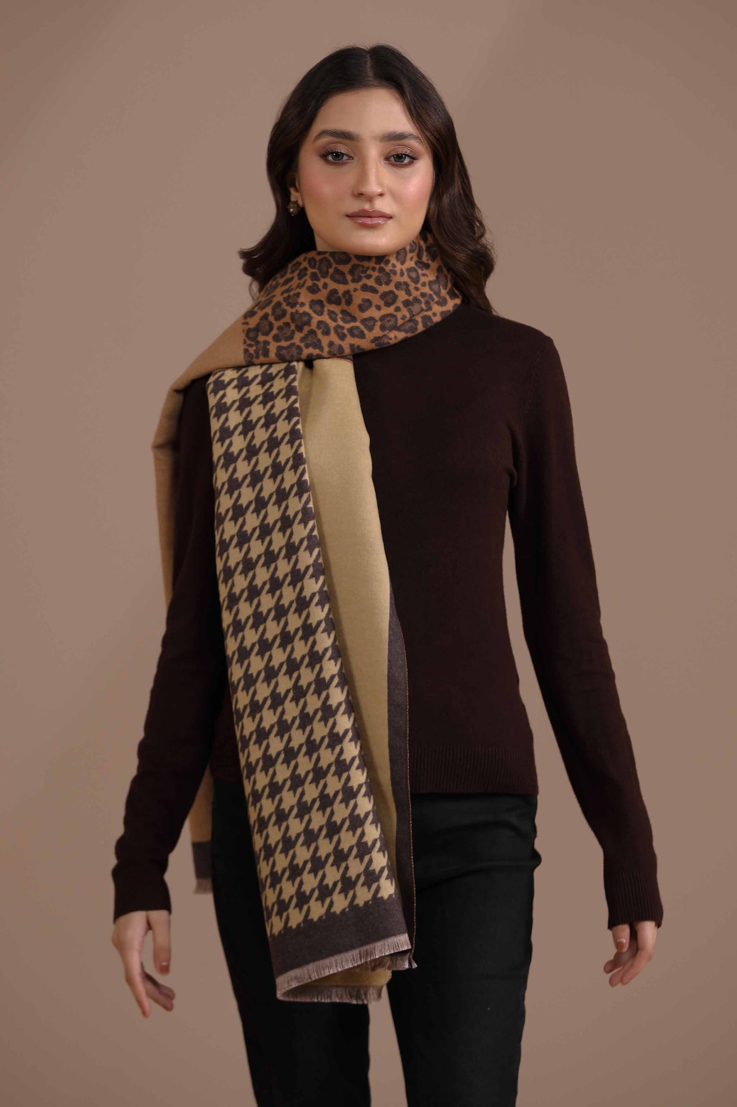 Nishat Linen - Camel Shawl-434802129