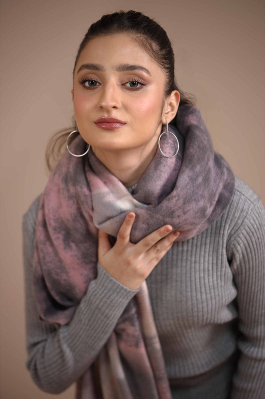 Nishat Linen - Pink Shawl-434812105