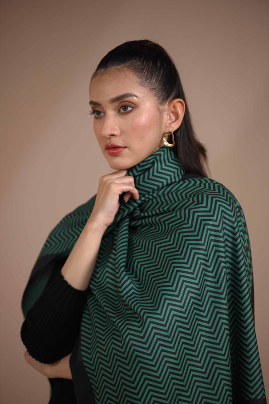 Nishat Linen - Green Shawl-434822104