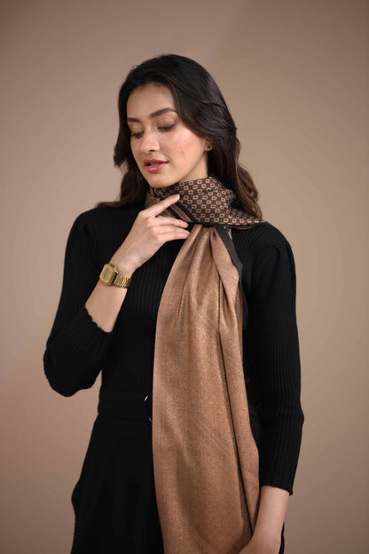 Nishat Linen - Camel Shawl-434832129