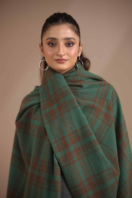 Nishat Linen - Green Shawl-434842104