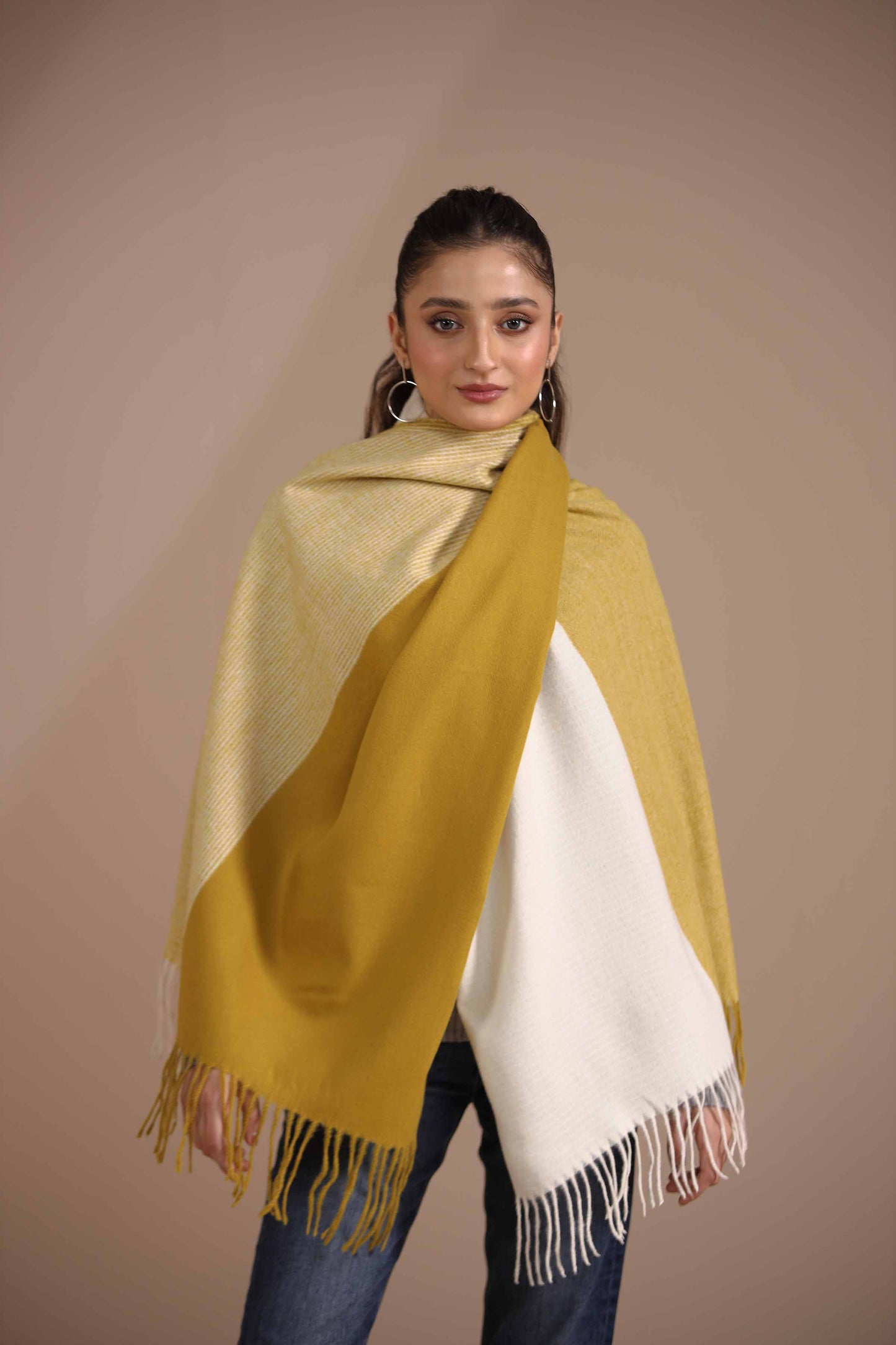 Nishat Linen - Yellow Shawl-434862102