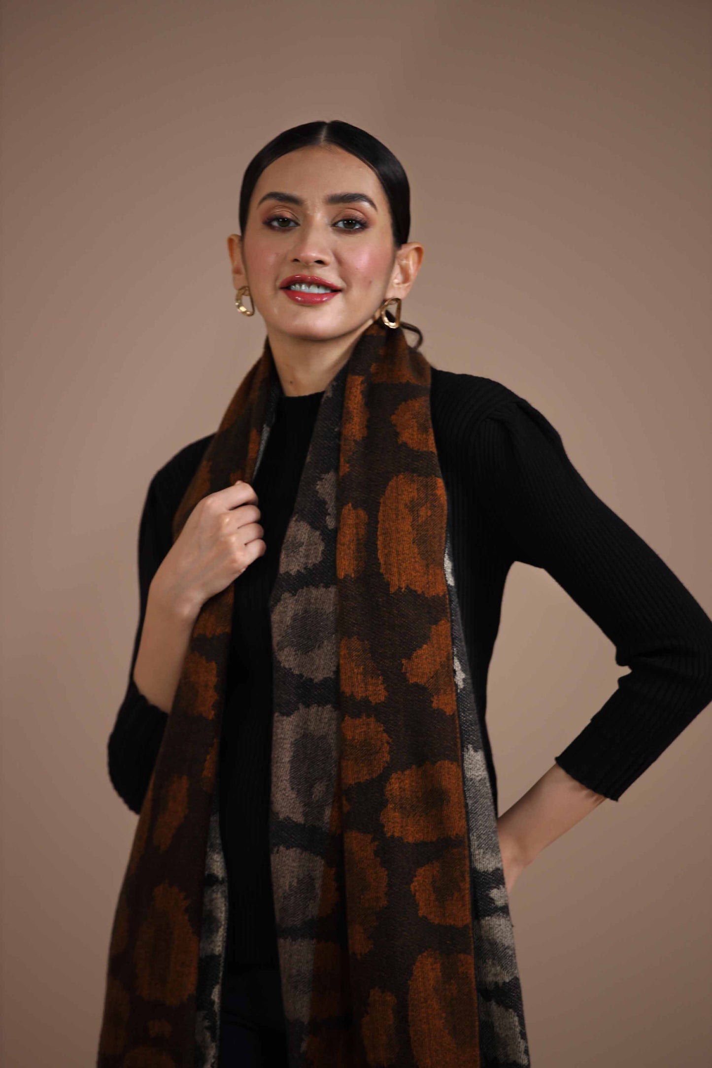 Nishat Linen - Navy Shawl-434882121