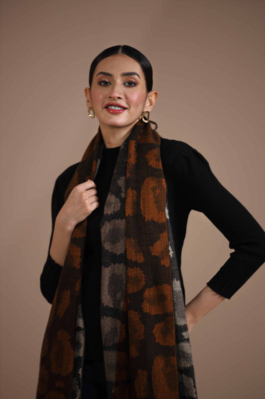 Nishat Linen - Navy Shawl-434882121