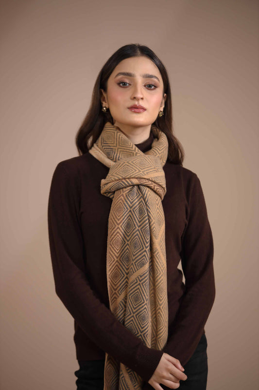 Nishat Linen - Beige Shawl-434942118
