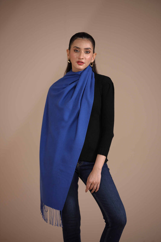 Nishat Linen - Navy Shawl-434962121