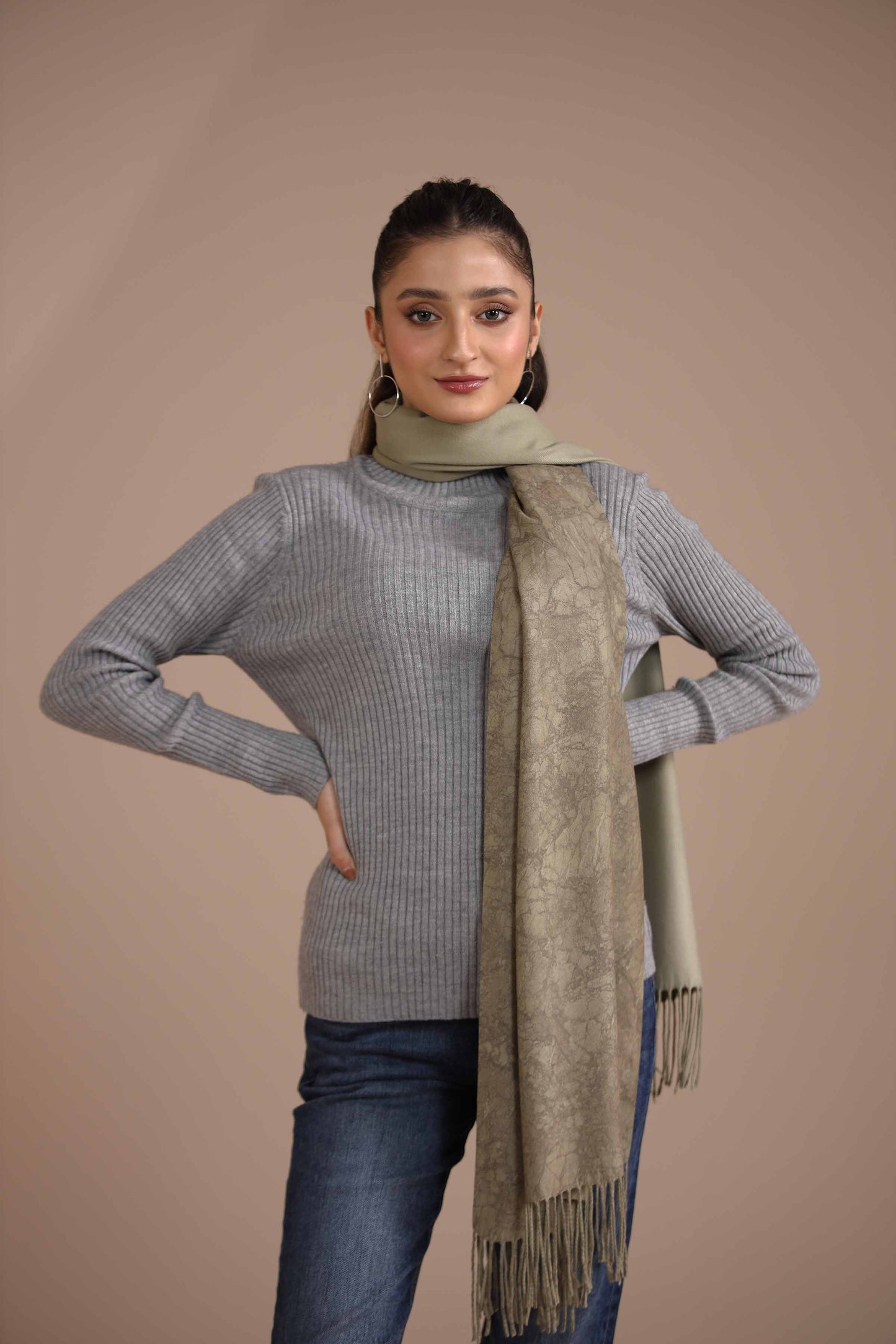 Nishat Linen - Green Shawl-434972104