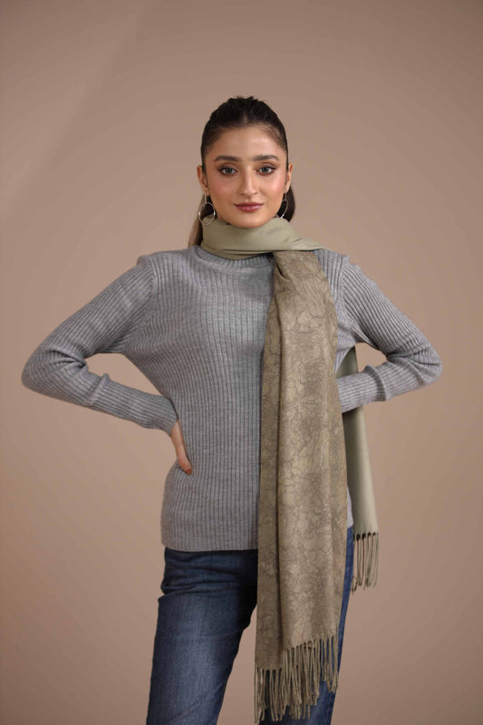 Nishat Linen - Green Shawl-434972104