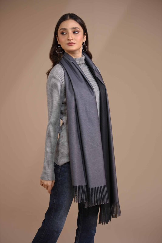 Nishat Linen - Black Shawl-434982103