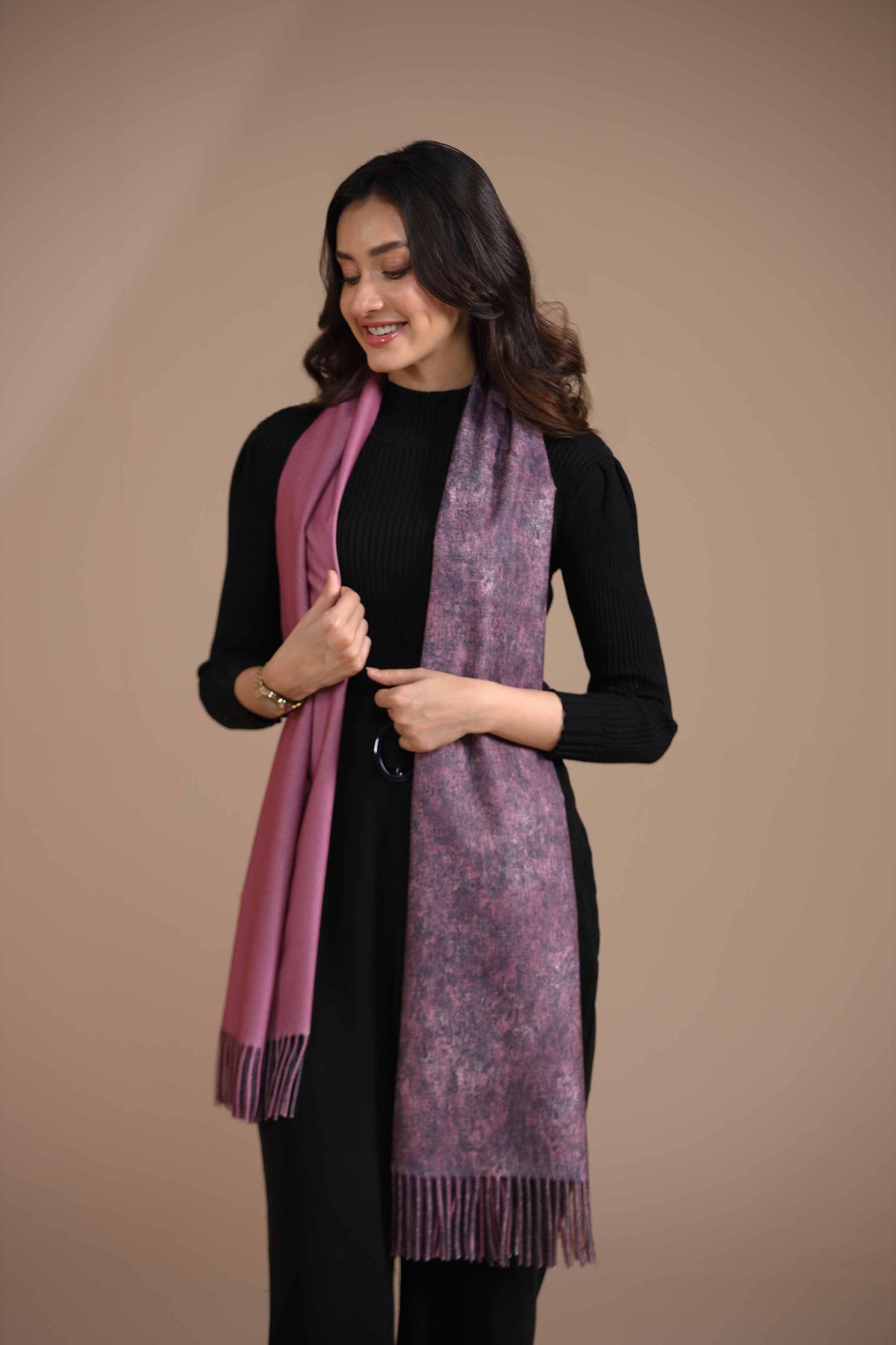 Nishat Linen - Purple Shawl-434992109