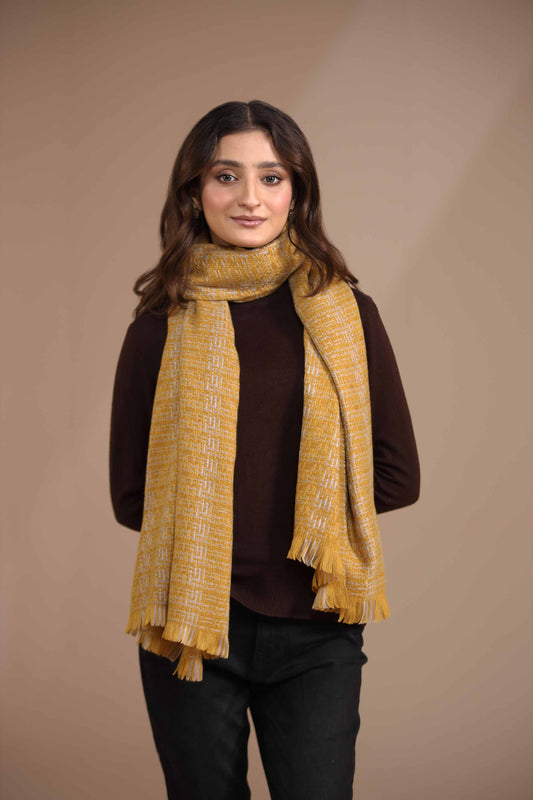 Nishat Linen - Yellow Shawl-435002102
