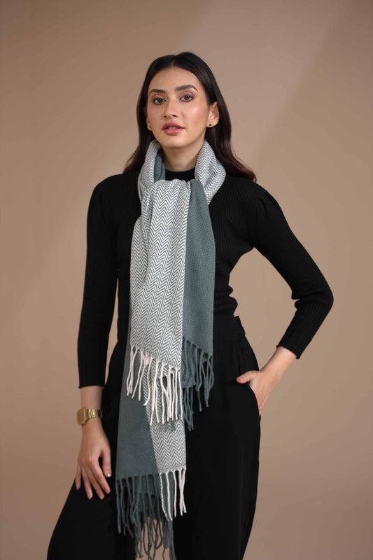 Nishat Linen - Green Shawl-435022104