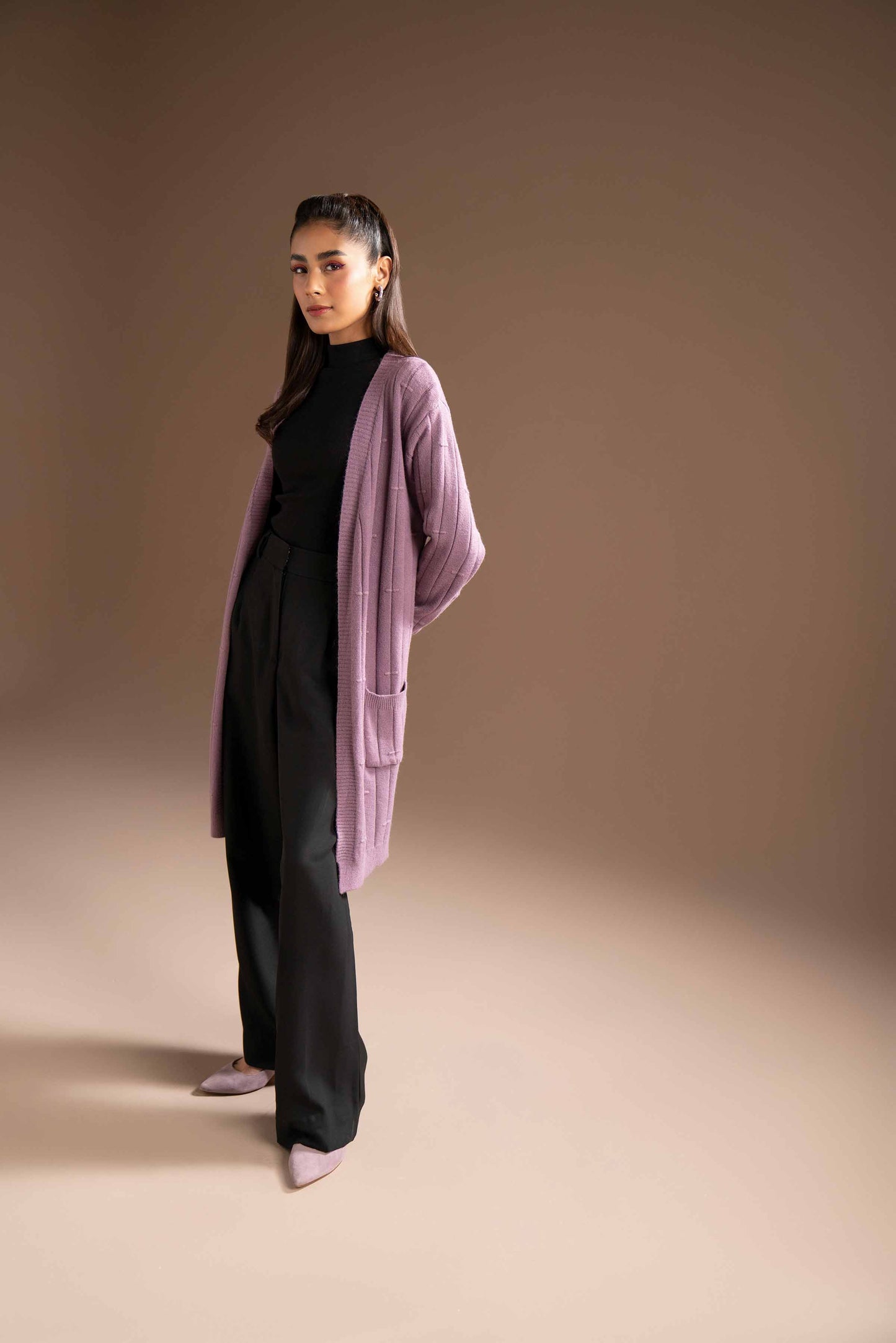 Nishat Linen - Purple Long Sweater