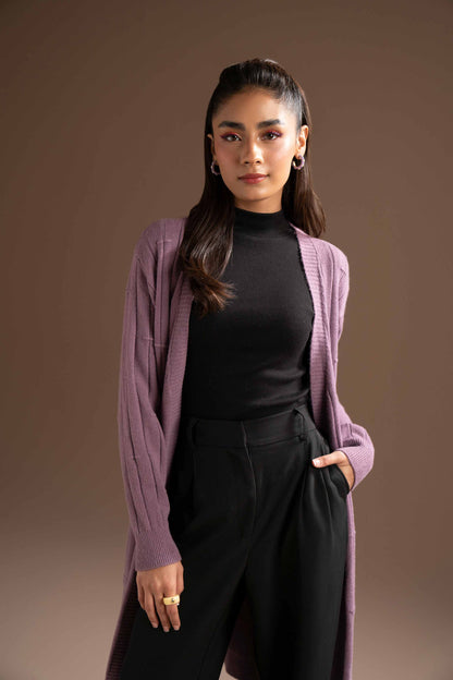 Nishat Linen - Purple Long Sweater