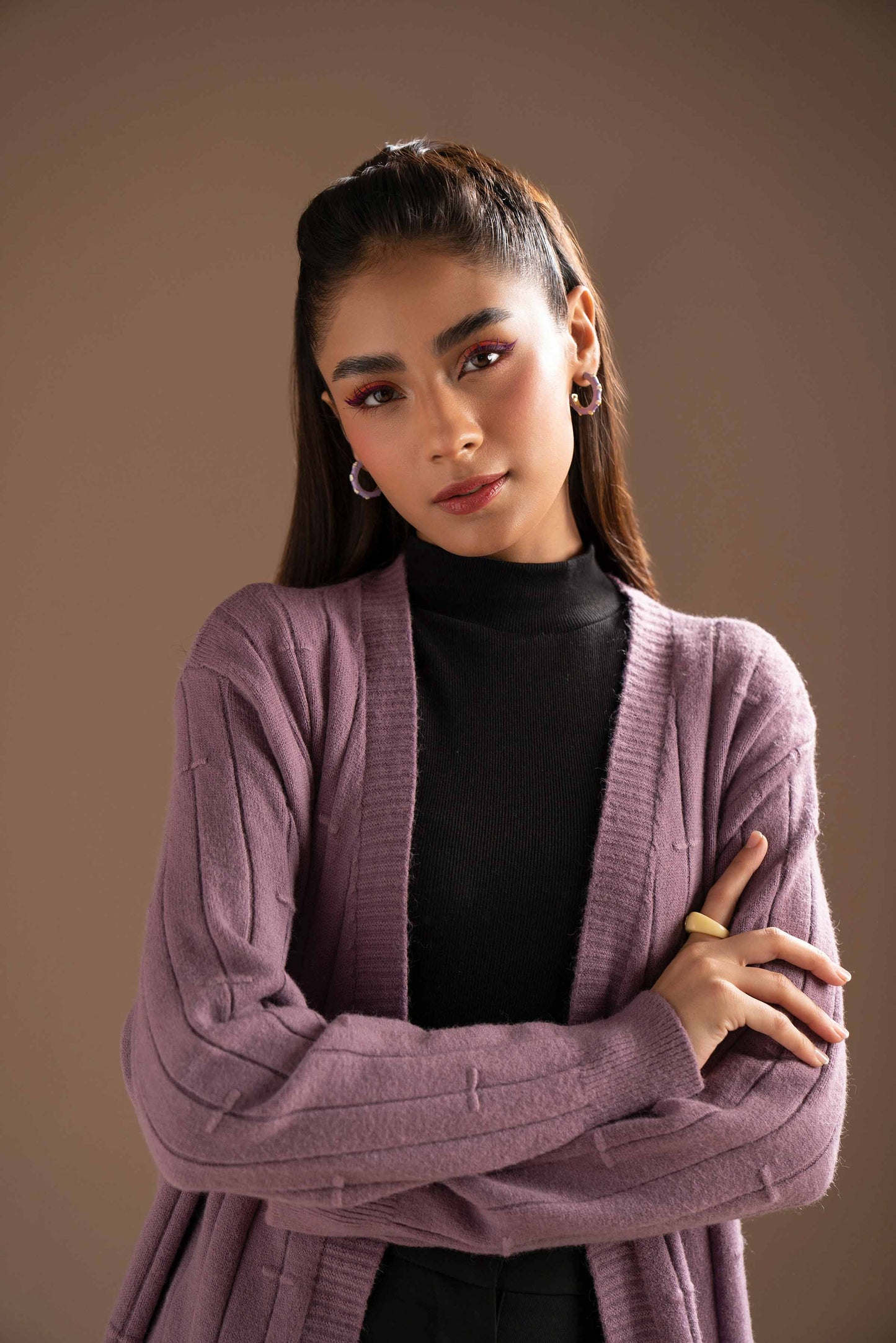 Nishat Linen - Purple Long Sweater