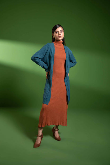 Nishat Linen - Tan Long Sweater