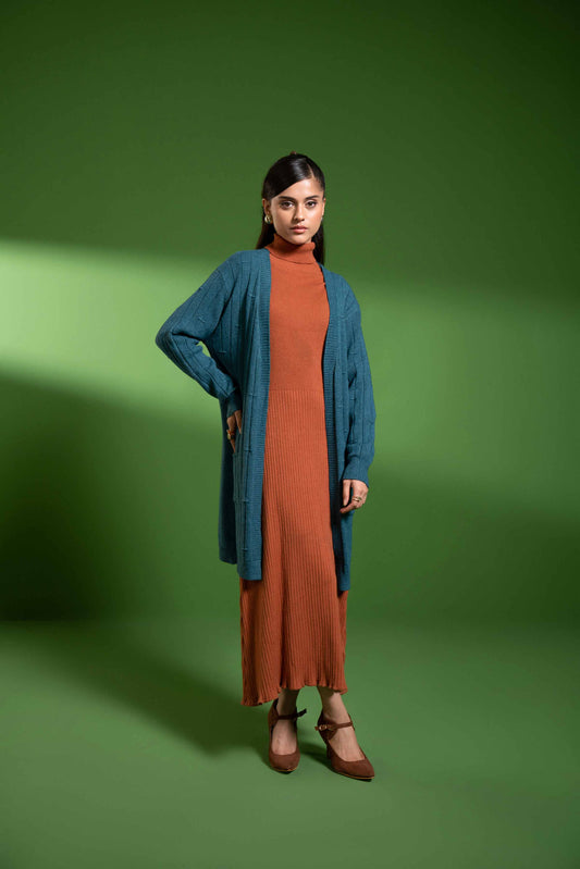 Nishat Linen - Tan Long Sweater