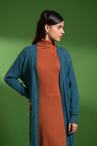 Nishat Linen - Tan Long Sweater