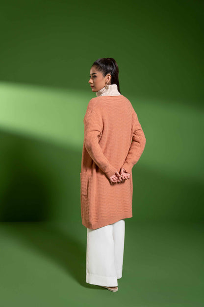 Nishat Linen - Camel Long Sweater