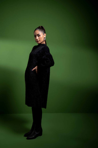 Nishat Linen - Black Long Sweater