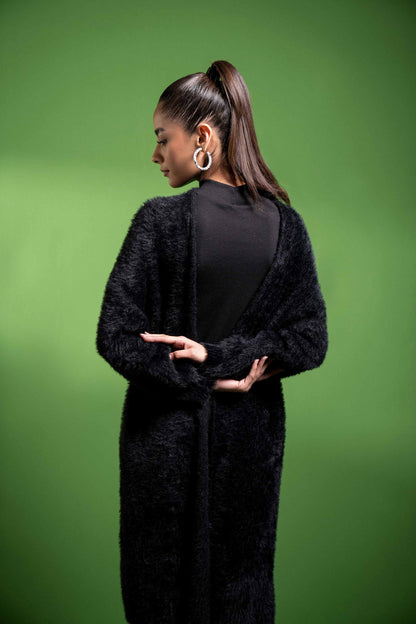 Nishat Linen - Black Long Sweater