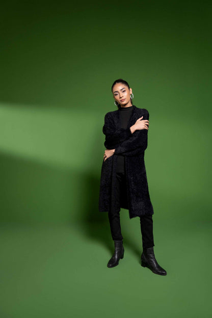 Nishat Linen - Black Long Sweater