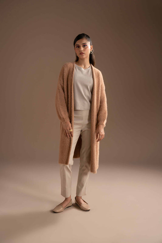 Nishat Linen - Camel Long Sweater