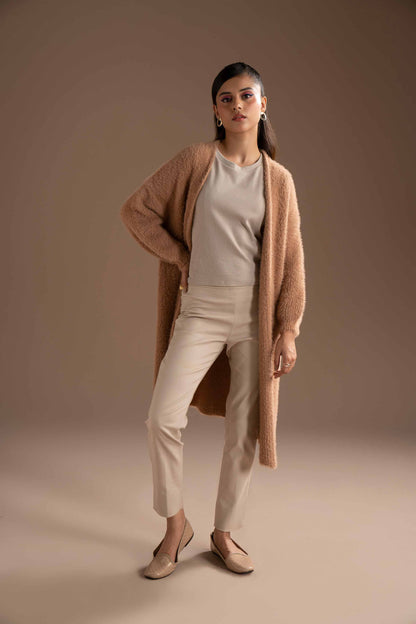 Nishat Linen - Camel Long Sweater