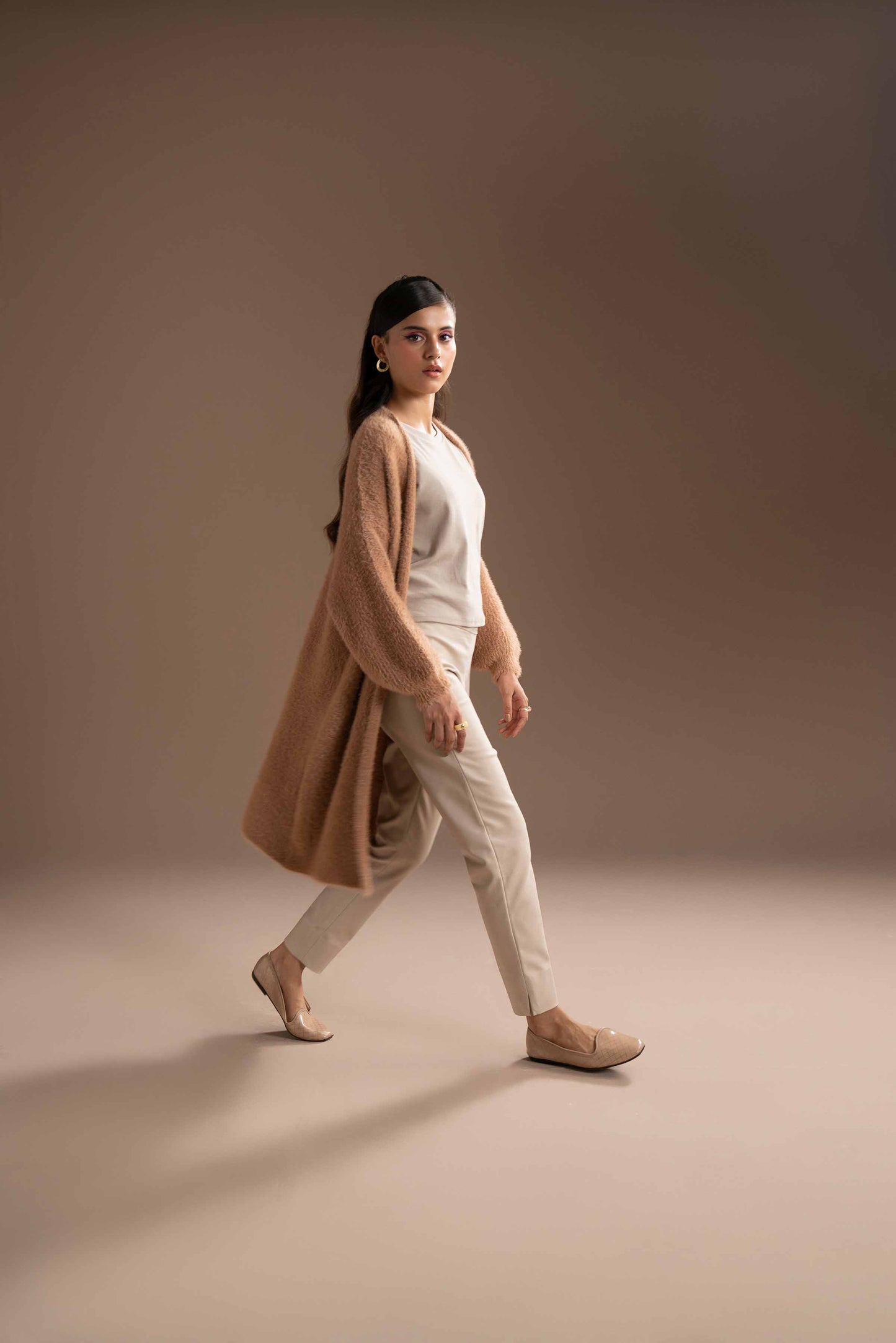 Nishat Linen - Camel Long Sweater