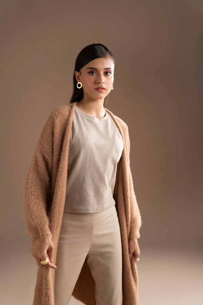 Nishat Linen - Camel Long Sweater