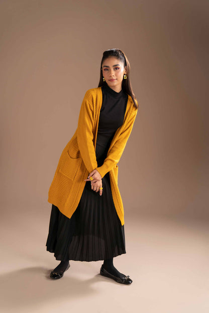 Nishat Linen - Yellow Long Sweater