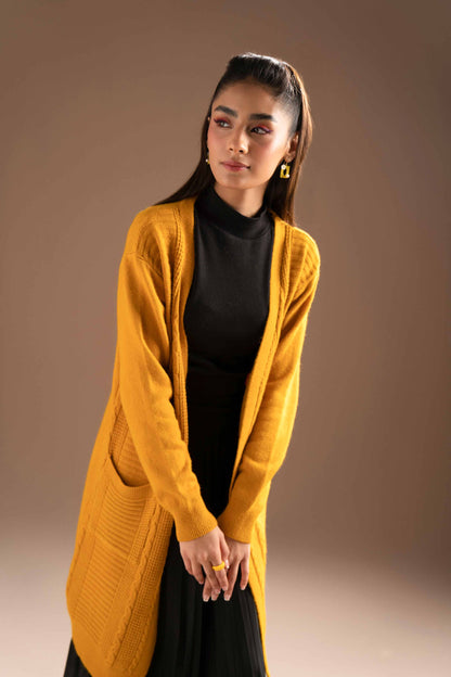 Nishat Linen - Yellow Long Sweater