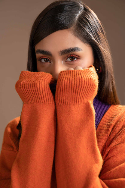 Nishat Linen - Orange Long Sweater