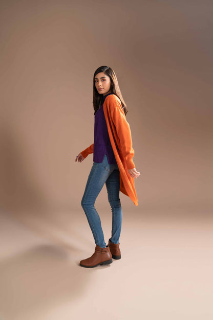 Nishat Linen - Orange Long Sweater