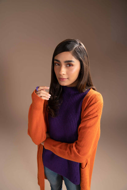 Nishat Linen - Orange Long Sweater