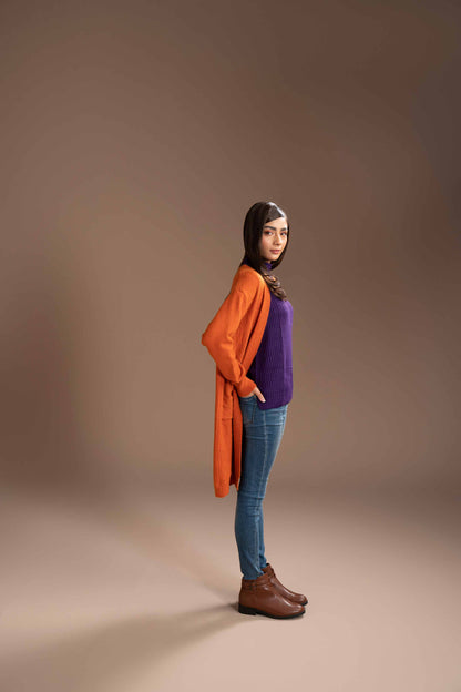 Nishat Linen - Orange Long Sweater