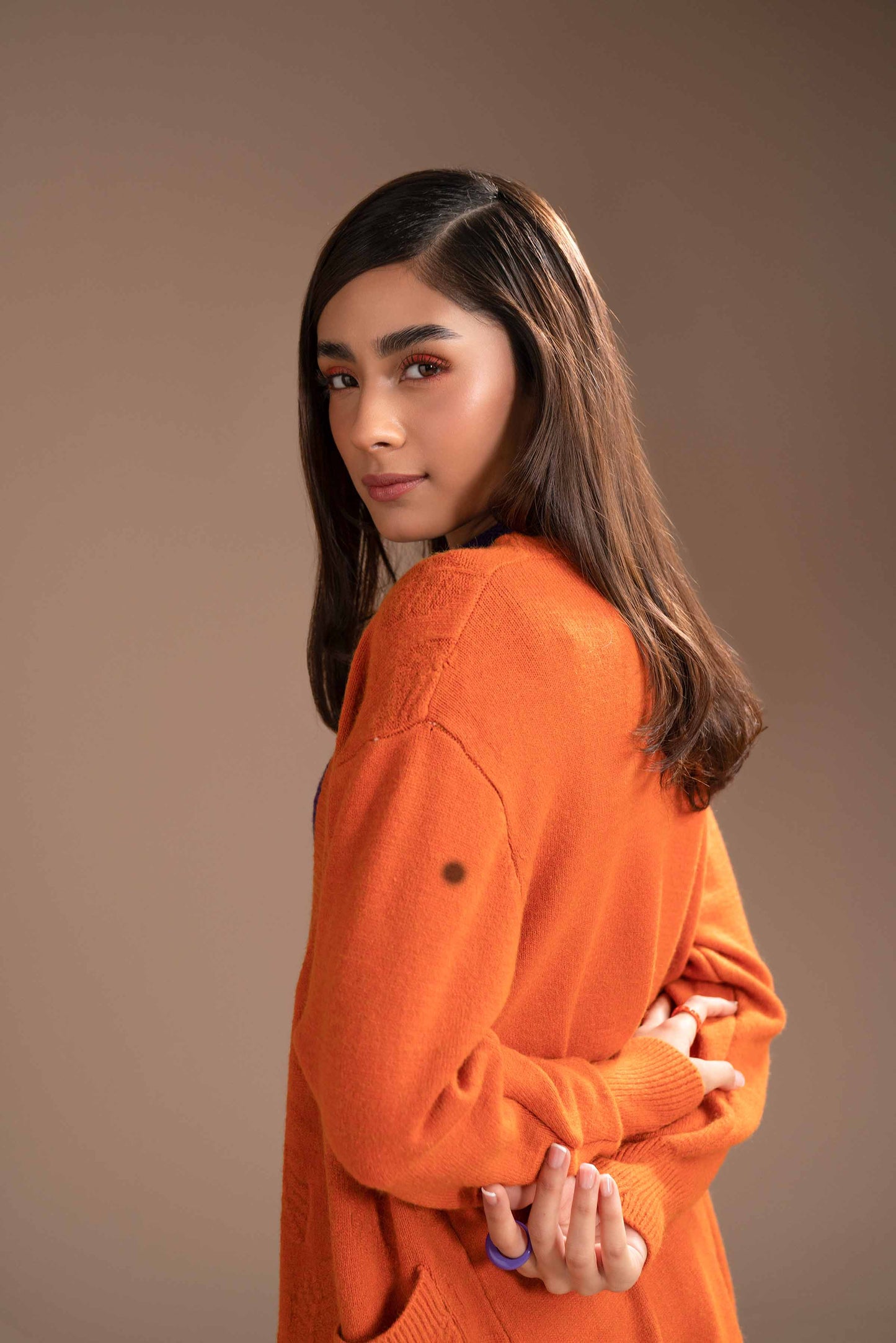 Nishat Linen - Orange Long Sweater