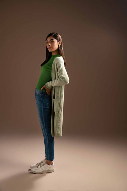 Nishat Linen - Green Long Sweater