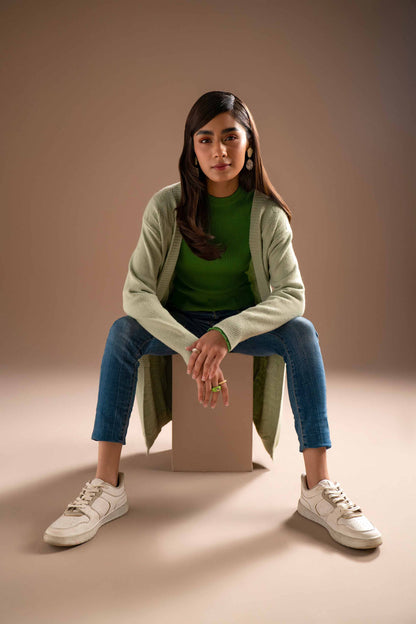 Nishat Linen - Green Long Sweater