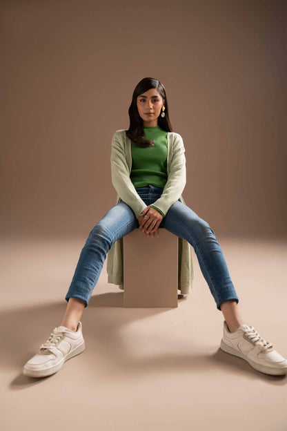 Nishat Linen - Green Long Sweater