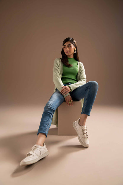 Nishat Linen - Green Long Sweater